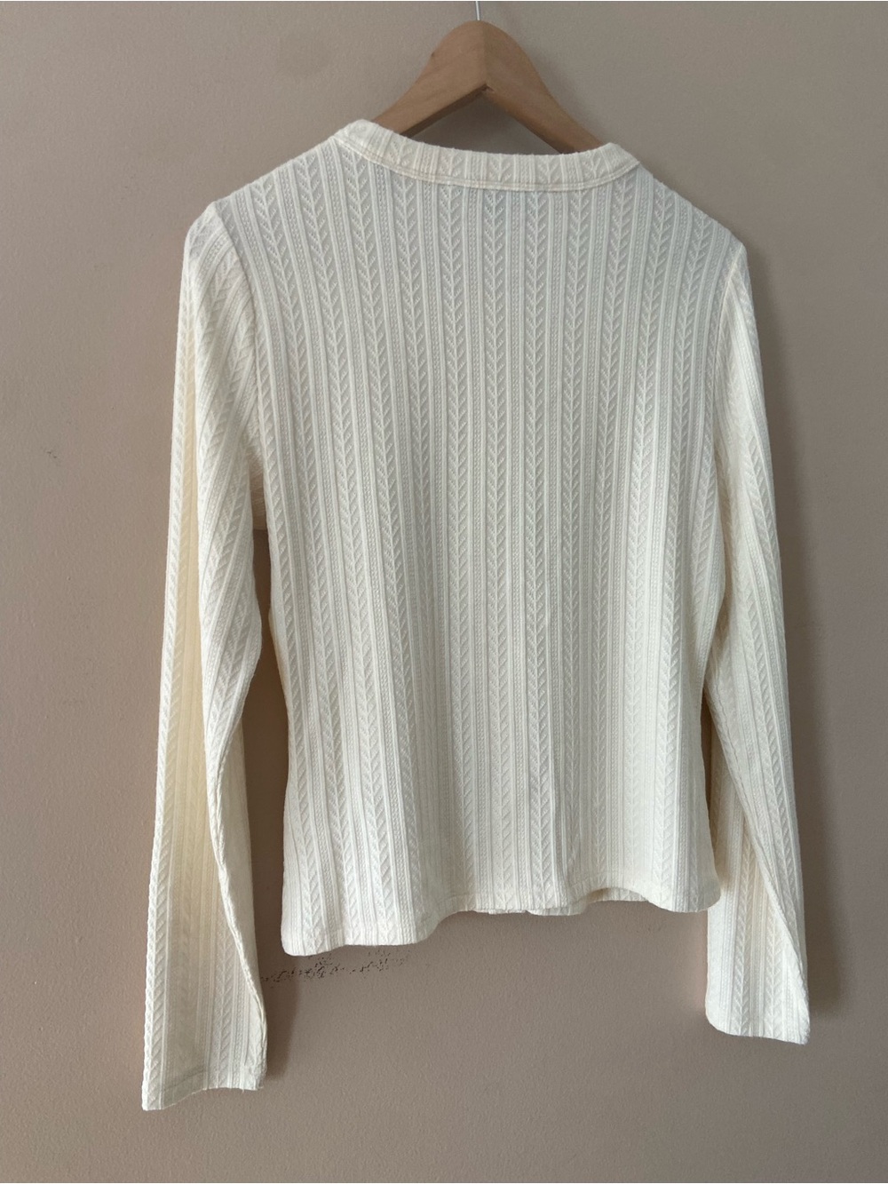 Veronica Beard - Lira Pointelle Cardigan Cream Size Medium - Picture 9 of 11